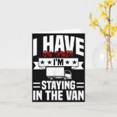 I'm Staying In Tha Van Phasmophobia Funny Gamer Me Karte (Gelbe Blume)