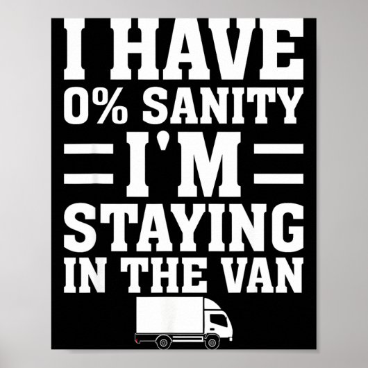 I'm Staying In Tha Van Phasmophobia Funny Gamer Me Poster (Vorne)