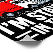 I'm Staying In Tha Van Phasmophobia Funny Gamer Me Poster (Ecke)