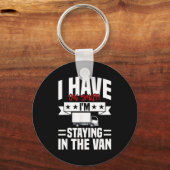 I'm Staying In Tha Van Phasmophobia Funny Gamer Me Schlüsselanhänger (Vorderseite)