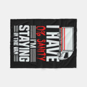 I'm Staying In Tha Van Phasmophobia Funny Gamer Wo Fleecedecke (Vorderseite (Horizontal))