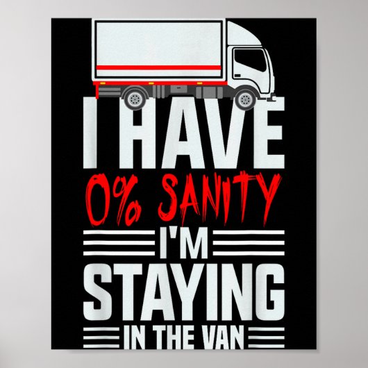 I'm Staying In Tha Van Phasmophobia Funny Gamer Wo Poster (Vorne)