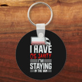 I'm Staying In Tha Van Phasmophobia Funny Gamer Wo Schlüsselanhänger (Vorderseite)
