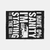 I'm Staying In Tha Van Phasmophobia Gamer Man Wome Fleecedecke (Vorderseite (Horizontal))