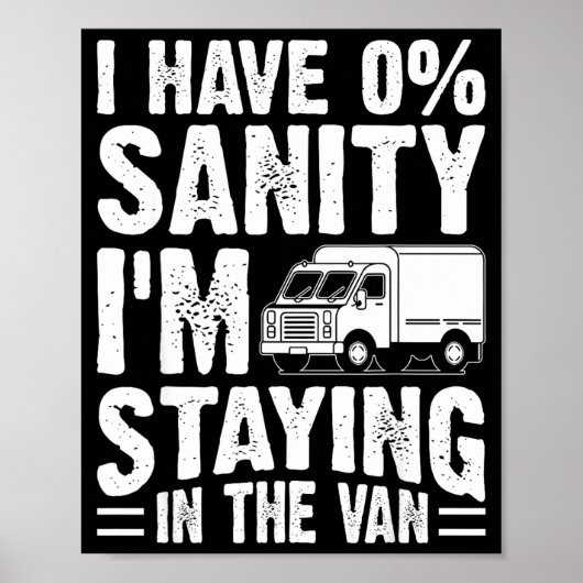 I'm Staying In Tha Van Phasmophobia Gamer Man Wome Poster (Vorne)