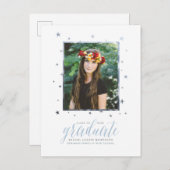 Im Sterne Foto Abschluss Postkarte (Vorne/Hinten)