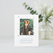 Im Sterne Foto Abschluss Postkarte (Stehend Vorderseite)