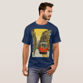 im Stil von Tin-Tin-Comicen, lebhafte Farben T-Shirt (Vorne ganz)