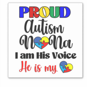 Im stolzen Autism Nana Car Decal Sticker