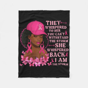 Im Storm Women Black Cowgirl Brustkrebs Awa Fleecedecke