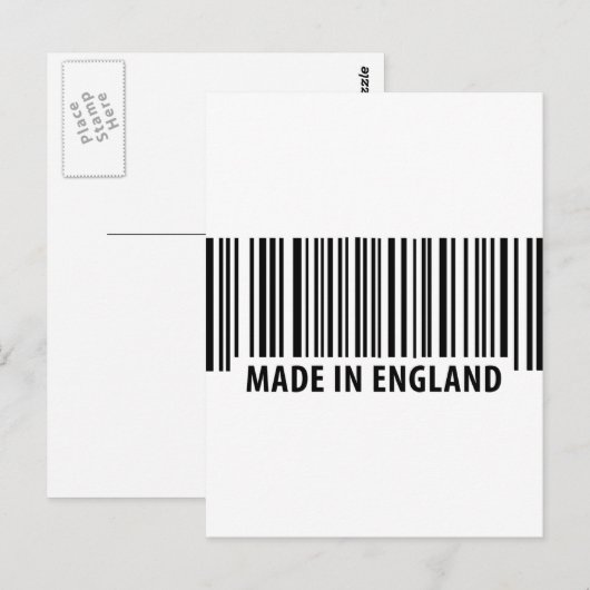 im Strichcode für den Bar Postkarte (Vorne/Hinten)