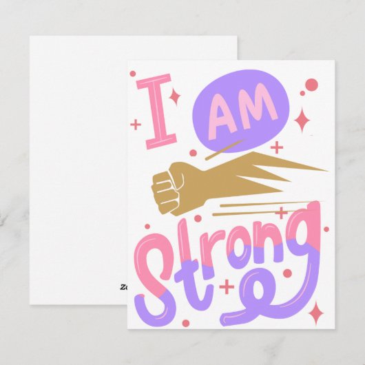 IM STRONG FEIERTAGSKARTE (Vorne/Hinten)