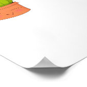 Im Stuck On You Happy Cactus Playful Design  Poster (Ecke)