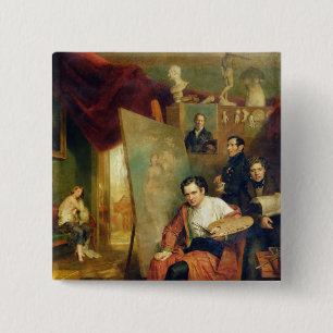 Im Studio des Malers, 1832 Button