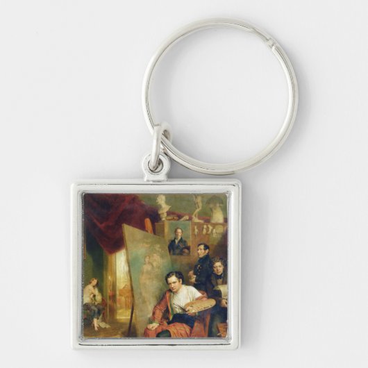 Im Studio des Malers, 1832 Schlüsselanhänger (Vorne)