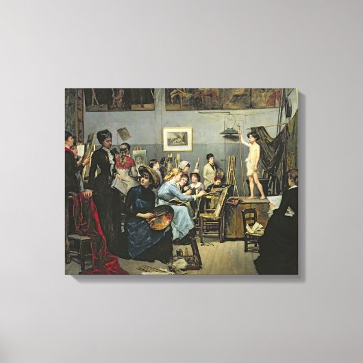 Im Studio Leinwanddruck (Vorderseite)