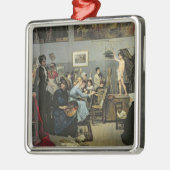 Im Studio Silbernes Ornament (Links)