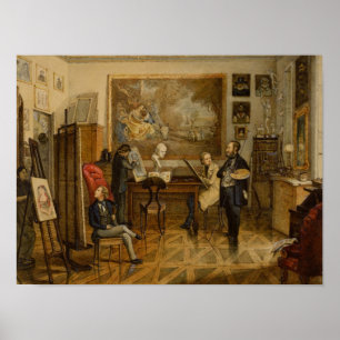 Im Studio von Miklos Barabas Poster