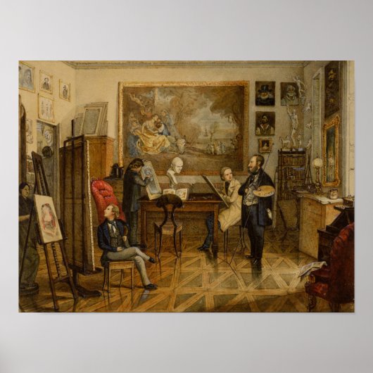 Im Studio von Miklos Barabas Poster (Vorne)