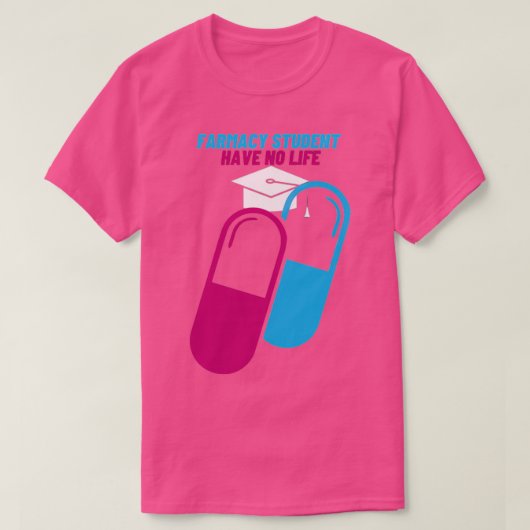 Im Studium der Pharmazie habe ich kein Leben 62 T-Shirt (Design vorne)