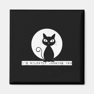 Im stumm beurteilen Sie Cat Stare Meme Funny Judgm Magnet