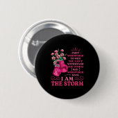 Im Sturm Boxkrieger rosa Ribbon Frauen Brea Button (Vorne & Hinten)