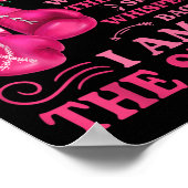 Im Sturm Boxkrieger rosa Ribbon Frauen Brea Poster (Ecke)