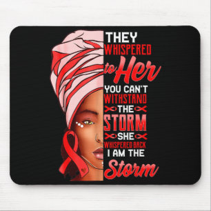 Im Sturm Schwarze Frauen Herzerkrankung Funkelnd R Mousepad
