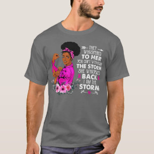 Im Sturm starke schwarze Frauen Krieg rosa T-Shirt
