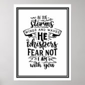 Im Sturm wehen und wellen Poster (Vorne)