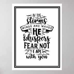 Im Sturm wehen und wellen Poster