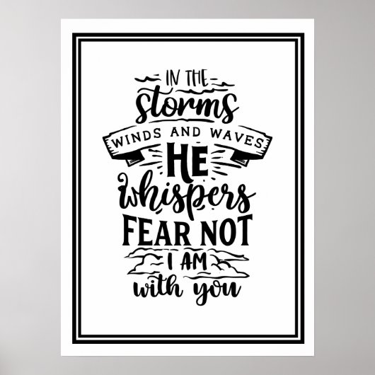 Im Sturm wehen und wellen Poster (Vorne)