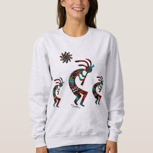 Im Südwesten Kokopelli spielt der T - Shirt Flute (Vorderseite)