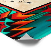 Im Südwesten von Kokopelli spielt das Plakat Flute (Ecke)