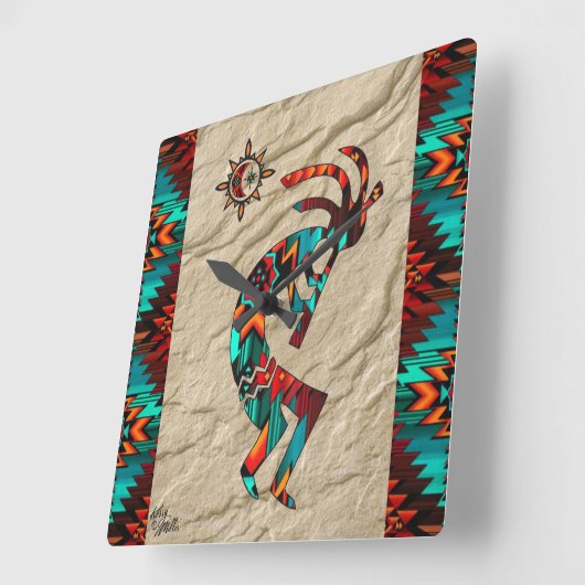 Im Südwesten von Kokopelli spielt die Uhr der Flan (Winkel)