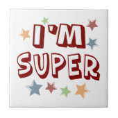 Im Super with Stars Fliese (Vorderseite)