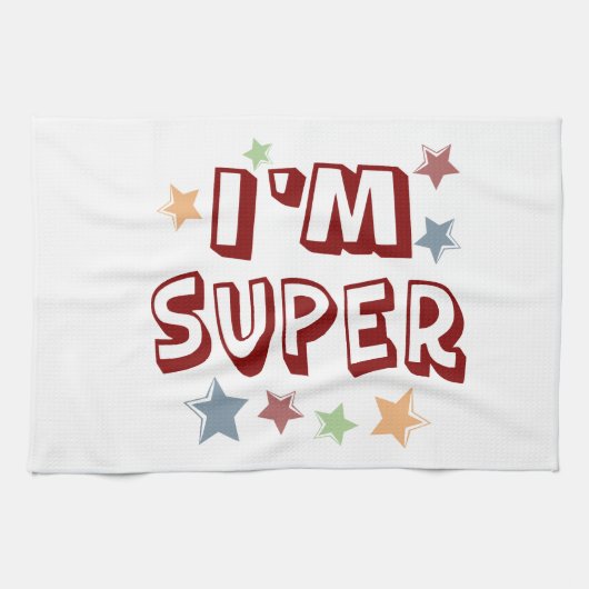 Im Super with Stars Handtuch (Horizontal)