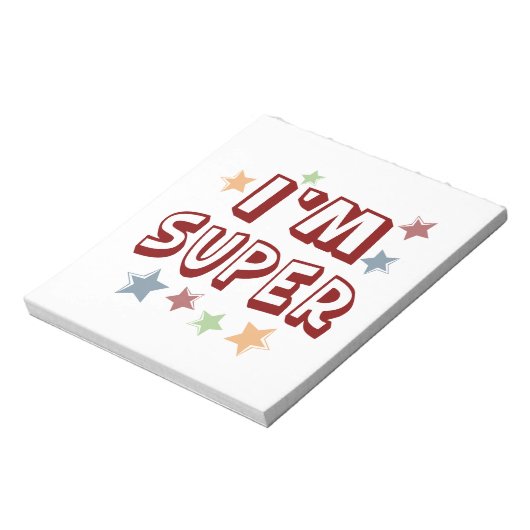 Im Super with Stars Notizblock (Rotiert)