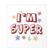 Im Super with Stars Notizblock (Vorderseite)