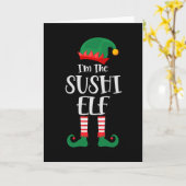 Im Sushi Elf passend Weihnachten Karte (Gelbe Blume)