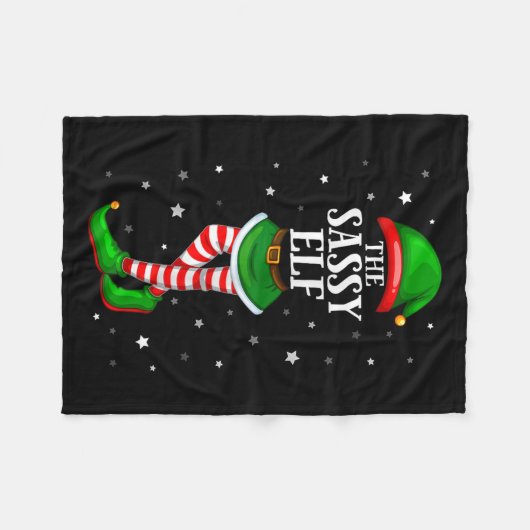 Im Sy Elf passt Weihnachten für junge Mädchen Ki Fleecedecke (Vorderseite (Horizontal))