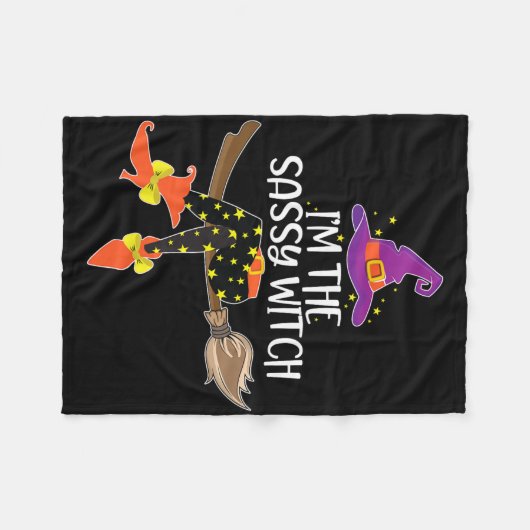 Im Sy Hexe Halloween Matching Group Kostüm Fleecedecke (Vorderseite (Horizontal))