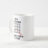 Im Sysadmin finde ich immer eine Lösung-Tasse Kaffeetasse (Vorderseite Links)