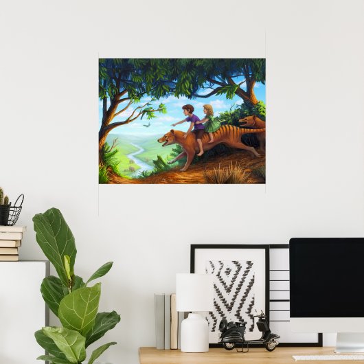 Im Tal der Megafauna Poster (Heimbüro)