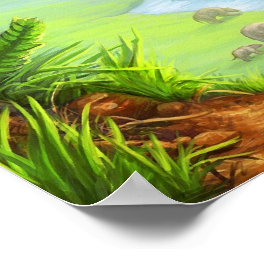 Im Tal der Megafauna Poster (Ecke)