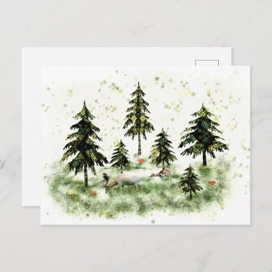 Im Tannenwald Ankündigungspostkarte (Vorne/Hinten)