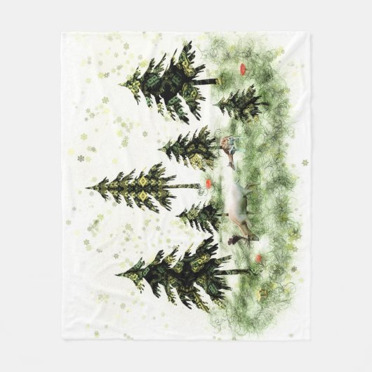 Im Tannenwald Fleecedecke (Vorderseite)