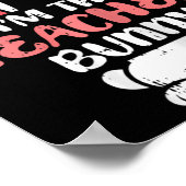 Im Teacher Bunny Ostereier Jagen Frühlingswom Poster (Ecke)