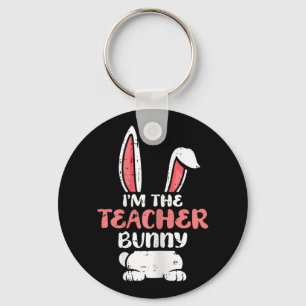 Im Teacher Bunny Ostereier Jagen Frühlingswom Schlüsselanhänger