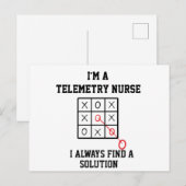 Im Telemetrie-Krankenpfleger finde ich immer eine Postkarte (Vorne/Hinten)